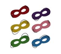 JEXOWIQ masques pour les yeux en feutre, couleur masque carnaval,accessoires de costume pour Mardi Gras,carnaval, bal masqué，Halloween Masquerade Carnaval Party Costume Ball(6 pcs)
