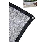 JEXUSUY 70% Panneaux de Tissu d'ombrage en Aluminium de 3 x 6 m avec œillets