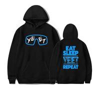Jey USO Yeet Sweatshirts Unisexes Confortables et Tendance, Street-Chic et Polyvalents,Noir,XS