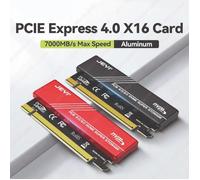 JEYI Adaptateur M.2 NVMe vers PCIe 4.0 X16 pour SSD avec Dissipateur Aluminium - Vitesse 7000 Mo/s PC Gaming