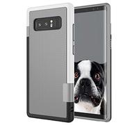 Jeylly Coque Galaxy Note 8, Note 8 Coque, de Couleur Fin Hybride Impact Robuste en TPU Souple et PC Dur Bumper de Protection Antichoc antidapant Coque pour Samsung Galaxy Note 8 Sm-n950 Gris Clair