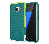 Jeylly Coque pour Galaxy S7 Edge, une pièce, ultra fine, 3 couleurs, antidérapante, robuste, en TPU souple, anti-chocs, coque de protection pour Samsung Galaxy S7 Edge S VII Edge G935 - Vert