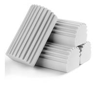 Jeymei Lot de 4 éponges humides pour Nettoyer Les Stores, Le Verre, Les plinthes, Les aérations, Les balustrades, Les miroirs, Les rainures de Rail de fenêtre et Les robinets (Gris)