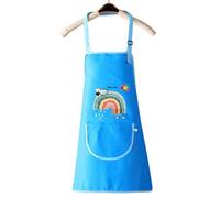 JEYORZY 1 Pack Tablier Enfant - Tablier Peinture Enfant Avec Poches, Tablier Enfant Imperméables, Blouse Peinture Enfant, Sangle Réglable Tabliers à Bavette Cuisine, Tablier pour Cuisson Peinture