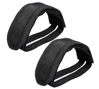 JEYORZY 1 Paire De Sangles De Pédale De Vélo, Sangle de Pédale de Vélo, Ceintures De Pédale De Vélo Réglables Auto-adhésives pour Vélo à Pignon Fixe (Noir)