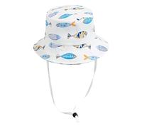 JEYORZY 1 Pcs Chapeaux de Soleil Protection Solaire Chapeau de pêcheur Chapeau pour Enfant pour Bébé 3-12 Mois Chapeau Anti UV de Large Bord Bébé Filles Garçon d’Été Plage Vacance