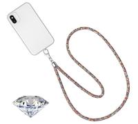 JEYORZY 1 pcs Lanière Collier En Cristal, anières Porte Badge, Porte-Clés Bling Porte-Badges, Lanière en Cristal et Porte-Cartes d'Identité, Cordon tour de cou, pour Carte de Visite, Carte Bus, Coloré
