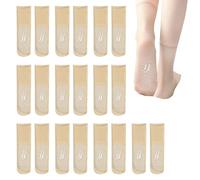 JEYORZY 10 Paires Socquettes Femmes, Chaussettes Maille Respirantes, Chaussettes Fines de Sport Fille, Chaussettes Invisibles Décontractées, Chaussettes Basses pour L'été, Élégantes et Mignonnes