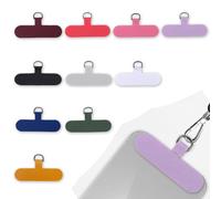 JEYORZY 10 pcs Patchs universels pour Cordon, Patch Universel pour Cordon de téléphone, s'adapte à Les Coques de téléphone Standard, Pièce de Rechange pour Sangle de téléphone Portable, Multicolore