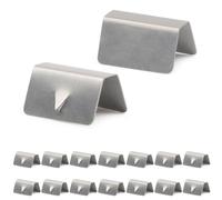 JEYORZY 16 Pcs Agrafes De Déflecteur De Vent Acier Inoxydable Fixation Clips Clips De Déflecteur De Vent Car Wind Rain Deflector Channel Canal De Déflecteur De Pluie De Vent De Voiture