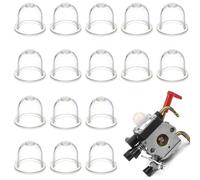 JEYORZY 16 PièCes Poire D'AmorçAge Debroussailleuse, 19mm Pompe Amorcage Debroussailleuse, Poire Amorcage Debroussailleuse, pour Tondeuse, Machine de haie, Ampoule d'amorce de Carburant de Ventilateur