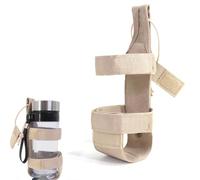 JEYORZY 1x porte-bouteille en nylon tactique, Porte Bouteille en Réglable, porte-bouteille de ceinture réglable porte-bouteille portable, pochette de transporteur suspendue, pour bouteille d'eau, Kaki