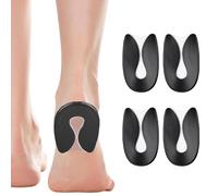 JEYORZY 2 Paires Talonnettes en Gel, Talonnettes Gel Talon Coussin, Epine Calcaneenne Silicone Talonette, Soulage Douleurs Pieds Semelle Talon, Schwarz