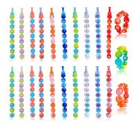 JEYORZY 20 pcs Bracelets Anti Stress Enfants Pop It Fidget Toys, Pop Style Bracelet Réglables Silicone Doux Jouets Sensoriels à Bulles, Garçons Filles Anniversaires, Récompenses, Couleur aléatoire