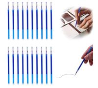 JEYORZY 20 Pcs Recharges De Stylo Rechange, Bleues, Compatible Avec Pilot Frixion, Pointe de Qualité, Stylo Roller Effaçable, Pointe 0,7 Mm, Encre Thermosensible, Recharges Pour StyloRemplaçable