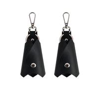 JEYORZY 2pcs Porte-clés Homme En Faux Cuir Batman, Sac Porte-Clés Unisexe, Porte-clés en Cuir Personnalisé Gravure Pour Diverses Clés De Voiture Ou De Moto(Noir)