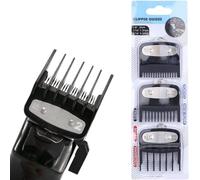 JEYORZY 3 Pièces Peignes Tondeuse Sabot de Guidage,Tondeuse à Cheveux Limite Peigne,Peignes pour Sabot Cheveux pour Wahl,Housse de Protection pour Tondeuse à Cheveux, Convient à Le Plus Tondeuses