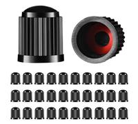 JEYORZY 30 Pcs Bouchon Valve Pneu Voiture, Bouchon de Valve, Bouchon Pneu Voiture, Bouchon de Valve Voiture, Bouchons de Valve de Pneu, Couvre-Valve Universel, Noir pour Voiture et Moto Roue et Pneu