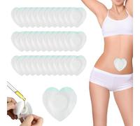 JEYORZY 30 Pcs Pack d'Huile de Ricin pour Nombril, Auto-Adhésives Patch Huile de Ricin Cour en Tissu Hautement Absorbant Jetables Housse Organique Castor Oil Pack pour Nombril (Huile Non Incluse)