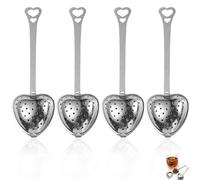 JEYORZY 4 Pcs Infuseur Thé, Filtre à Thé Boule à Thé en acier inoxydable, Infuseur à thé, Boule a the, Boule a the infuseur, Boule à Thé Passoire à Thé Tamis à Thé pour feuilles de thé,épices,Théières