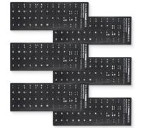 JEYORZY 6 Pcs Autocollants Clavier Italien, Sticker Universel de Conversion de Mise en Page Italienne pour Clavier Universel (Noirs)