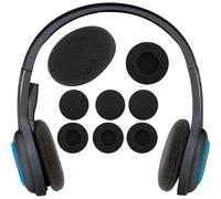 JEYORZY 6 Pièces Coussinets d'Oreilles pour Casque, Housses d'Oreilles pour Casque en Tissu Flexible, pour Logitech H330 / H340 / H390 / H600 / H609 / H760