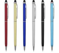 JEYORZY 6 Pièces Stylet Stylo, Stylet Tablette 2 en 1, Stylete Tablette Universels Capacitifs pour Écran Tactil pour Tous Téléphone Tablet avec Écran Tactile Capacitif, Stylete Tactile très Sensible
