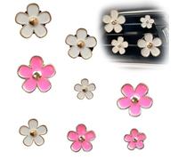 JEYORZY 8 Pcs Deco Voiture Interieur,Clip D'aération de Marguerite,Diffuseur Huiles Essentielles Voiture,Accessoire Voiture Interieur,émettraun Parfum Agréable