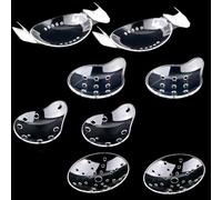 JEYORZY 8pièces Masque Oculaire, Cache-œil Respirant et Ventilé, Cache-yeux post-opératoires transparents ventilés, Coque de Protection Oculaire Ajustable, Réutilisable, Oeil Médical Adulte pour après