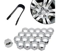 JEYORZY Boulon Ecrou Couvre, 20x Cache Ecrou, Cache Boulon, Capuchons d'écrou de Roue de Voiture Cache-vis Boulon Jantes Décoration Extérieure Anti-poussière, avec Outil de Suppression pour Voiturese