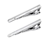 JEYORZY Ensemble de 2 Pinces à Cravate Homme,Le design classique et simple en métal est parfait pour les mariages, les fêtes ou les réunions d'affaires,Idéal pour la Saint-Valentin