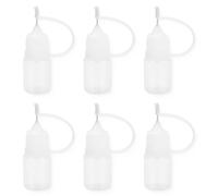 JEYORZY Flacon Pipette, 6pcs Flacons Plastique, Bouteille De Colle Vide, Bouteille De Précision, Flacon Souple, Bouteille D'aiguille en Plastique, Flacon Aiguille, 5ML
