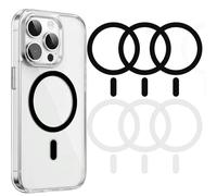 JEYORZY Pack de 6 Anneau Magnétique Telephone Universels, Compatible avec MagSafe pour Recharge sans Fil, Convertisseur de Charge pour iPhone 15/14/13/12 et Galaxy S23/S22, Design Minimaliste