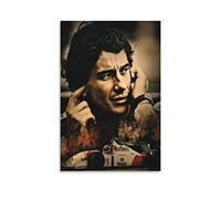JEYUAN Tableau Toile Decoration 50 * 70cm Senza Cornice Ayrton Senna Poster Decorazione Soggiorno Camera da letto Pittura