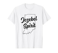 Jezebel Spirit : Point Bleu Amusant de l'Indiana Pride dans Un état Rouge T-Shirt