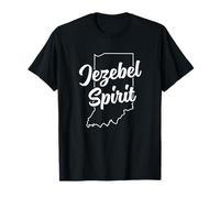 Jezebel Spirit : Point Bleu Amusant de l'Indiana Pride dans Un état Rouge T-Shirt