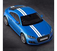 JEZOE Autocollant pour Capot de Voiture, Couvercle de Moteur, Toit, Coffre arrière, kit de carrosserie, Rayures, pour Accessoires Audi TT MK1 MK2 MK3 8N 8J 8S TTS TTRS