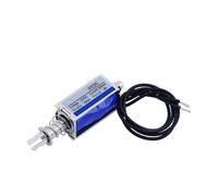 JF-0530B DC 6V 12V 24V Push&Pull Type 0530 Électroaimant à cadre ouvert Force de maintien 5N Course 10mm Solénoïde linéaire 1Pcs(12VDC)