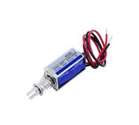 JF-0530B DC 6V 12V 24V Push&Pull Type 0530 Électroaimant à cadre ouvert Force de maintien 5N Course 10mm Solénoïde linéaire 1Pcs(6VDC)