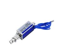 JF-0530B DC 6V 12V 24V Push&Pull Type 0530 Électroaimant à cadre ouvert Force de maintien 5N Course 10mm Solénoïde linéaire 1Pcs(24VDC)