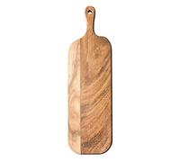 JF JAMES.F Planche à découper en bois d'acacia avec poignée, planche à fromage, charcuterie, planche en bois pour nourriture, pain, fruits, 40,6 x 12,9 x 1,5 cm
