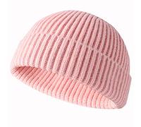 JFAN Beanie Hat Bonnet Hiver Chaud Bonnets Pêcheur Court Tricoté Unisex | Bonnet Revers,Doux,Élastique,Classique,Moderne,Street,Couleur unie,Chapeau D'hiver Trawler Watch Cap pour Automne