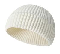 JFAN Beanie Hat Bonnet Hiver Chaud Bonnets Pêcheur Court Tricoté Unisex | Bonnet Revers,Doux,Élastique,Classique,Moderne,Street,Couleur unie,Chapeau D'hiver Trawler Watch Cap pour Automne