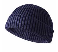JFAN Beanie Hat Bonnet Hiver Chaud Bonnets Pêcheur Court Tricoté Unisex | Bonnet Revers,Doux,Élastique,Classique,Moderne,Street,Couleur unie,Chapeau D'hiver Trawler Watch Cap pour Automne