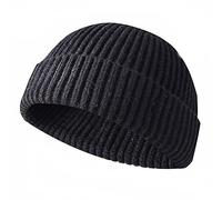 JFAN Beanie Hat Bonnet Hiver Chaud Bonnets Pêcheur Court Tricoté Unisex | Bonnet Revers,Doux,Élastique,Classique,Moderne,Street,Couleur unie,Chapeau D'hiver Trawler Watch Cap pour Automne