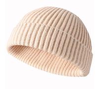 JFAN Beanie Hat Swag Miki Hat Casquette de Baseball Bonnet de Trawler Cap Chapeau de Crâne à Revers Bonnet de Pêcheur Beige,Taille Unique
