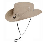 JFAN Chapeau Soleil Homme Femme Anti UV Chapeau Bob Ete à Large Bord ExtéRieur Boonie Hat Bobs Homme pour Safari Peche(Beige,Taille Unique)