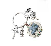 JFangZHZH Porte-Clés Camping-Car Personnalisable en Métal,Porte-clés pour Caravane,Cadeau Voyage Parfait pour Homme et Femme,Idée Cadeau Anniversaire ou Noël pour Amoureux du Road Trip