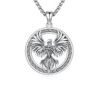 JFASHOP Collier phénix pour femme en argent sterling 925 avec pendentif phénix - Cadeau pour femme, fille, homme