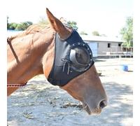 JFBHSD Lunettes Coupe-Vent pour Chevaux, Masques Anti-Mouches pour Chevaux, Masques Anti-moustiques Respirants pour Chevaux, Masques De Protection pour Chevaux D'été(Schwarz)